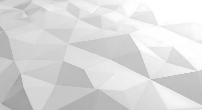 Abstract white polygonal surface with minimalist design for modern backgrounds