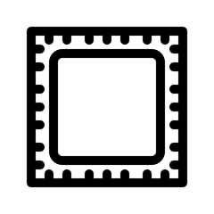 Fototapete - Motherboard icon. PC hardware component. Outline style. 48x48 px