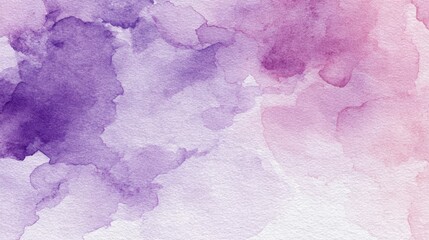 Poster - Light purple pastel canvas with a watercolor texture and smooth blending edges in high resolution