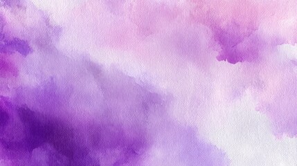 Poster - Light purple pastel canvas with a watercolor texture and smooth blending edges in high resolution