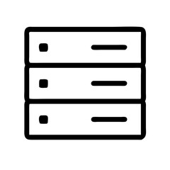 Poster - Server rack data storage database hosting center mainframe system network technology cloud computing icon vector