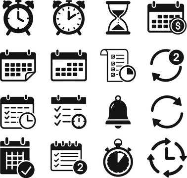 Web and Mobile Vector Icon Set for Business and Communication
