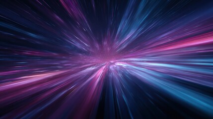 Poster - A vibrant burst of light representing speed and innovation in technology, creating a sense of dynamic movement.