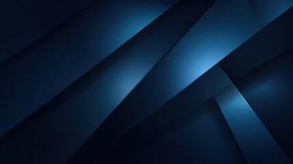 Poster - Abstract blue geometric background with layered shapes, suitable for modern designs and artistic projects.