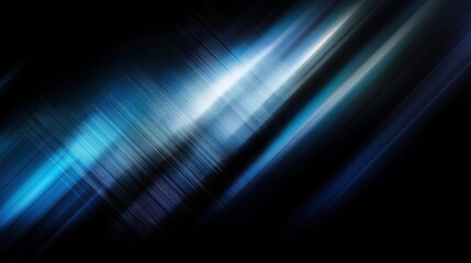 Poster - Abstract blue light streaks create a dynamic background for various creative projects and digital designs.