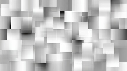Poster - Abstract monochrome pattern featuring blurred blocks of grey and white, perfect for modern design projects.