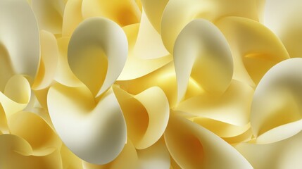 Poster - Delicate, soft yellow petals create a serene and calming floral background, perfect for various design projects.