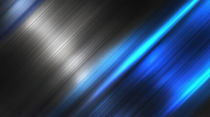 Poster - Dynamic abstract background with smooth gradients of blue and silver, perfect for modern designs and digital projects.