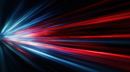 Poster - Dynamic abstract light streaks create a vibrant visual effect, representing speed and modern technology.