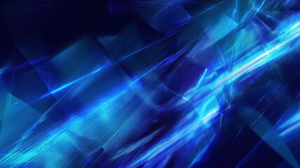 Poster - Dynamic blue abstract background with sleek lines and glowing effects for modern design projects.