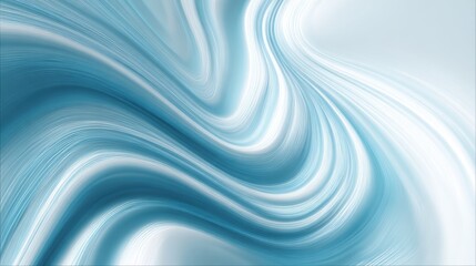 Poster - Elegant blue abstract swirls creating a fluid and serene visual effect, perfect for modern design projects.