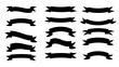 © Rani - Black ribbon banners set.