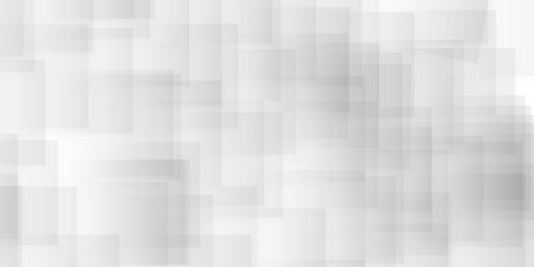 Fototapete - Modern Abstract white background design with layers of textured white transparent material in triangle and squares shapes. White color technology concept geometric line vector background.