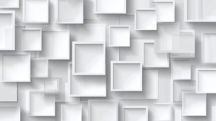 Poster - A modern abstraction of overlapping picture frames in a minimalist design, perfect for creative projects and presentations.