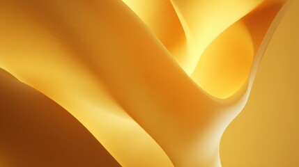 Poster - A vibrant abstract design featuring fluid golden shapes, perfect for backgrounds or artistic projects.