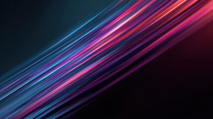 Poster - A vibrant abstract background with dynamic lines in shades of blue and pink, creating a sense of energy and movement.