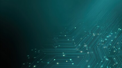 Poster - Abstract digital background showcasing circuit patterns and glowing elements.