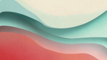 Poster - Abstract layers of colored paper create a unique, modern backdrop for creative projects.