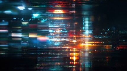 Poster - Abstract light reflections create a stunning visual effect, embodying speed and innovation in a dynamic environment.