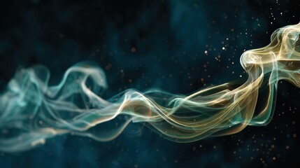Poster - Beautiful swirling smoke in vibrant colors creating a mesmerizing abstract pattern, perfect for creative design projects.