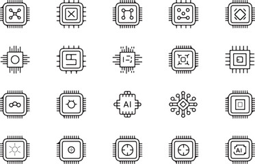 Fototapete - Abstract geometric shapes and lines in a dynamic composition with a silhouette effect