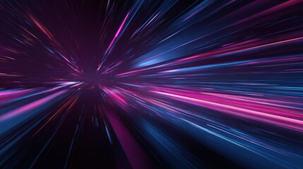 Poster - Colorful abstract light trails create a dynamic and energetic background, perfect for modern tech visuals.