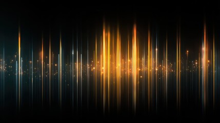 Poster - Vibrant abstract light waves create a dynamic visual effect, perfect for digital media and artistic projects.
