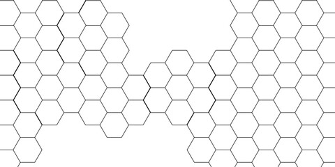 Fototapete - Background with hexagons. Abstract background with lines . white texture background. hexagon abstract background. Surface polygon pattern with glowing hexagon paper texture and futuristic business	
