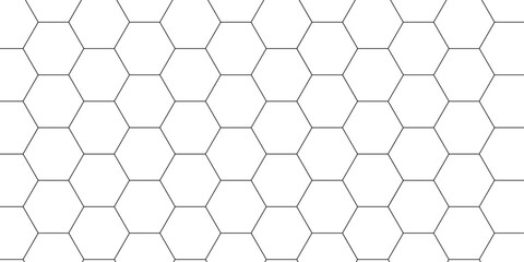 Fototapete - Background with hexagons. Abstract background with lines . white texture background. hexagon abstract background. Surface polygon pattern with glowing hexagon paper texture and futuristic business	

