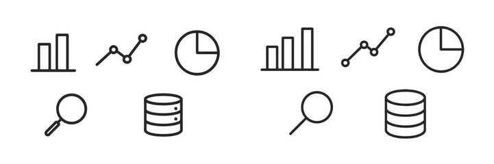Poster - Line and bar graphs with data visualization elements representing analytical insights in a modern design studio setting