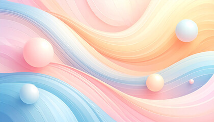 Poster - Detailed Color Image of Flat Abstract Page with Dynamic Shapes Empty
