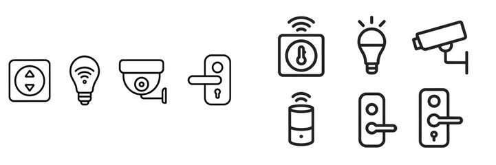 Poster - Smart home technology innovations designed for security and convenience in urban settings