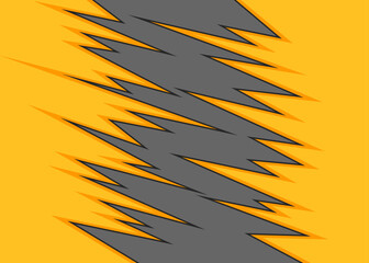 Aufkleber - Simple background with exploding jagged zigzag pattern and with some copy space area