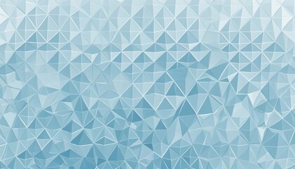 Aufkleber - Stunning geometric background with modern low poly crystal design in pastel blue shades for elegant projects