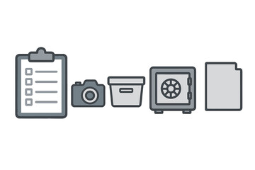 Poster - tools for organization and documentation used in a secure workspace environment for effective projec
