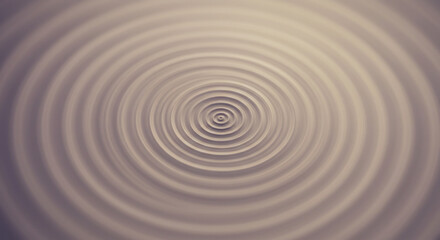 Poster - Abstract concentric circles pattern in shades of beige and brown creating a hypnotic effect