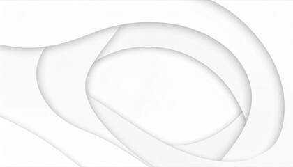 Poster - Abstract white wave geometric background design
