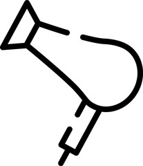 Fototapete - Minimalistic Modern Rounded Outline Dryer Icon