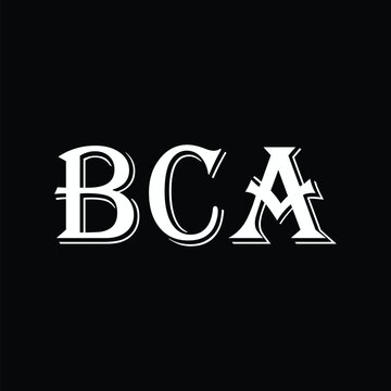 BCA abstract letter logo design. This logo is designed by three abstract letters