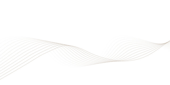 digital wave striped brown soft line white gray wavey curve line minimal concept creativity elegant graphic design use for banner, wallpaper, poster, web vector illustration.