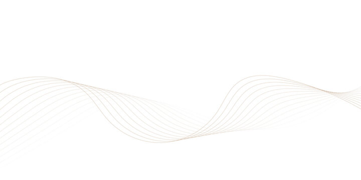 digital wave striped brown soft line white gray wavey curve line minimal concept creativity elegant graphic design use for banner, wallpaper, poster, web vector illustration.