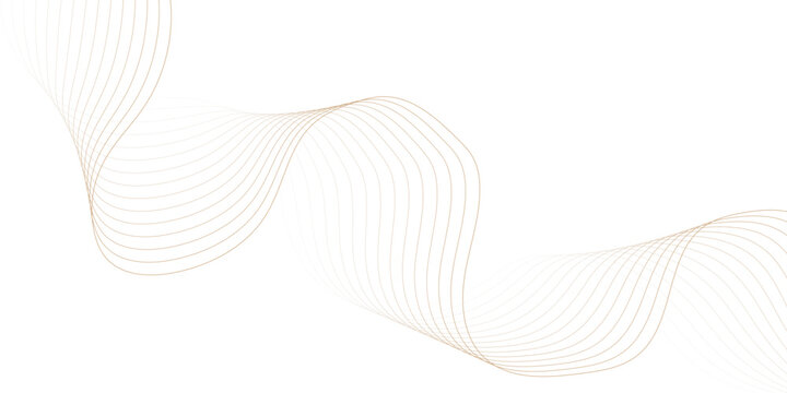 digital wave striped brown soft line white gray wavey curve line minimal concept creativity elegant graphic design use for banner, wallpaper, poster, web vector illustration.
