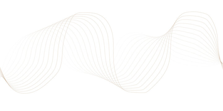 digital wave striped brown soft line white gray wavey curve line minimal concept creativity elegant graphic design use for banner, wallpaper, poster, web vector illustration.