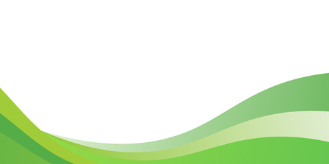 Wall Mural - wave footer green gradient background. modern trendy design in vector illustration