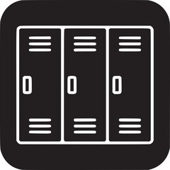 Poster - Illustration of school gym lockers icon vector design, storage lockers for student equipment