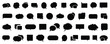 © MD - Black speech bubble collection. Set of speech bubble. Speech bubble comic. Set of black blank empty speech bubbles for text, chatting, message box. Vector balloon speak sign dialog communication frame
