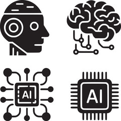 Poster - Ai artificial intelligence technology concept vector illustration for machine learning and robots