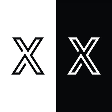 X Letter Logo Template Vector Design.