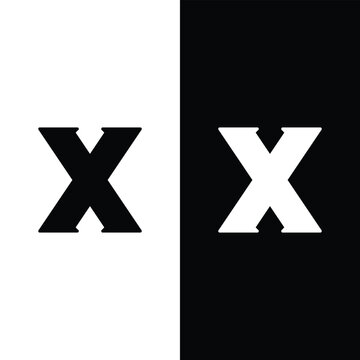 Creative Letter X Logo Design Vector Stock Vector.