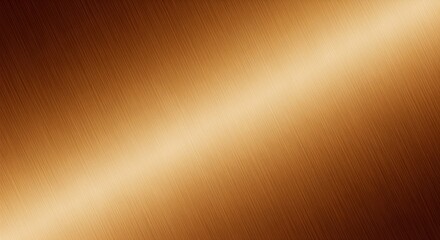 Poster - Brushed Metal Texture Background - Golden brown brushed metal texture background , ideal for design projects needing a metallic feel